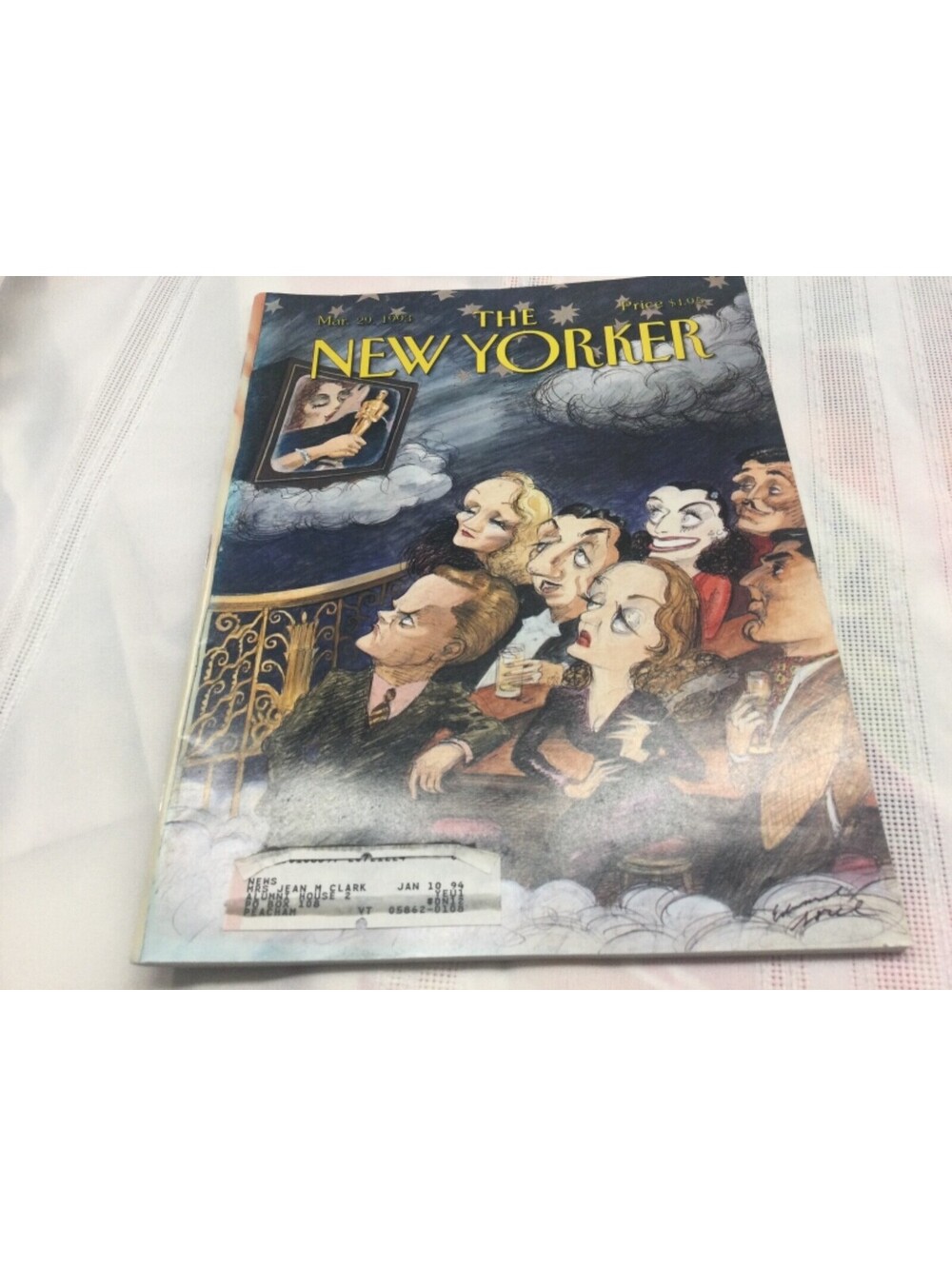 The New Yorker Magazine March 29 1993 Theme Starry Night by Edward Sorel